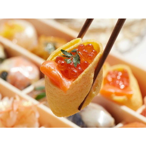 奈良 「わさび葉寿しうめもり」はれやか贅沢手鞠わさび葉寿し20個