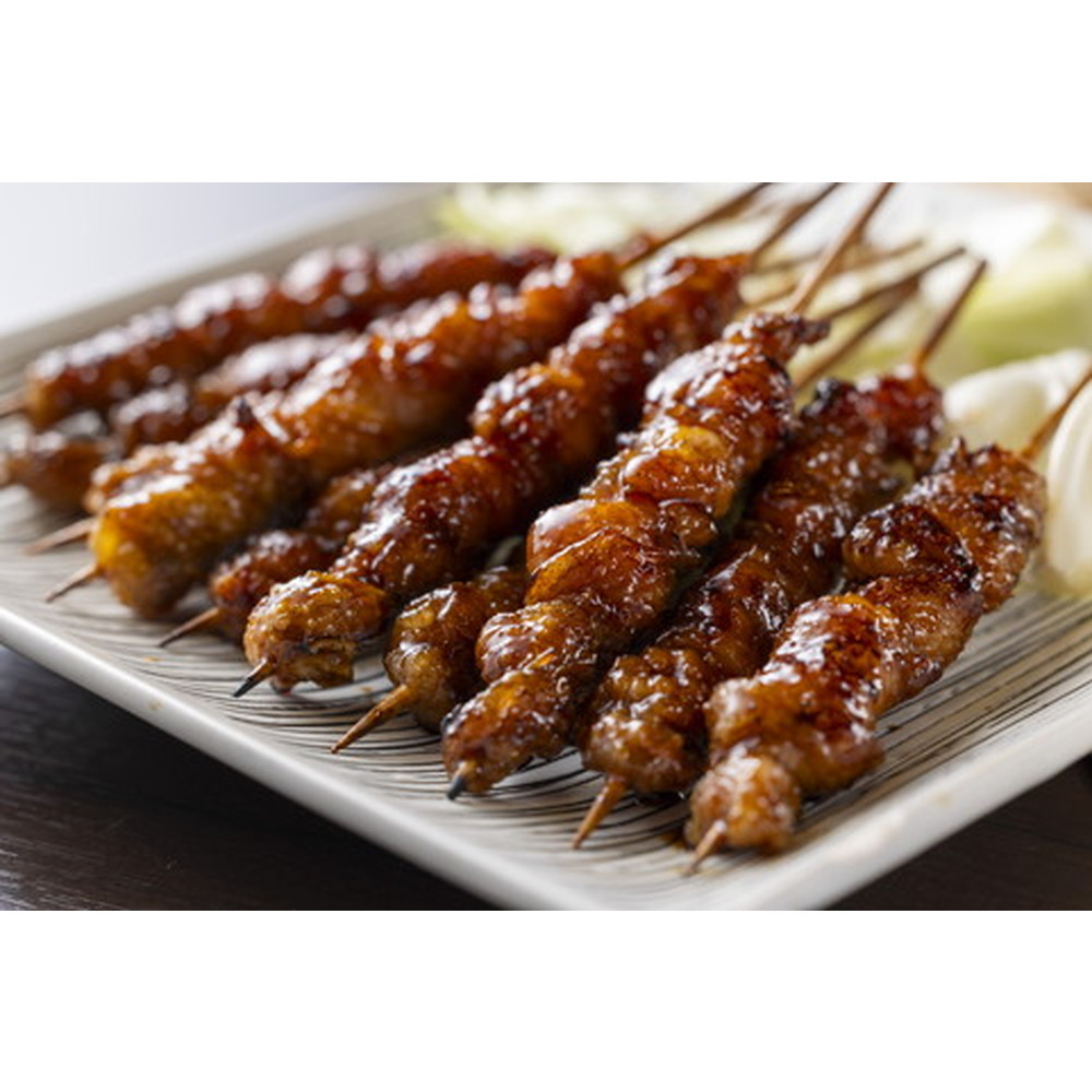 ぐるぐる巻き皮炭火串 16本